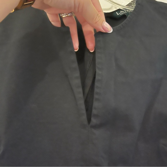 Lauren Ralph Lauren Black Chamonix Sleeveless Mini V-Neck Dress - Size 6 - Picture 9 of 12